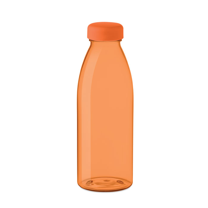Bouteille en PET recyclé publicitaire 500ml SPRING Orange transparent